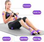 Resistance Bands for Exercise,6-Tube Elastic Yoga Pedal Puller Resistance Band, Natural Latex Tension Rope Fitness Equipment, for Abdomen/Waist/Arm/Leg Stretching Slimming Training
