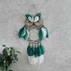 Owl Dream Catcher for Kids,Sdjdhej 1Pcs Owl Dream Catcher with Feather Hanging Decorations Home Ornament Birthday Festival Craft Gift for Girls Kids Women