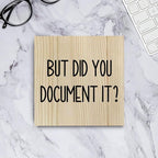 Funny HR Wooden Box Sign for Office Tabletop & Home Decor - Thank You Gifts for Boss Day & Retirement
