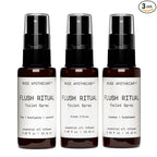 Muse Apothecary Flush Ritual - Aromatic & Refreshing Toilet Spray, Use Before You Go, Infused with Natural Essential Oils - Travel Size Mini Collection, 0.45 oz, 3 Pack