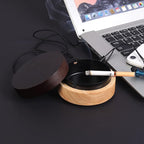 Portable Cool Ashtrays for Cigarettes Ash Tray with Lid FriyGardcn Wooden Ashtray with Cute Decorative Windproof Ash Tray for Home,Patio,Office,Outdoors,Indoor,Parties