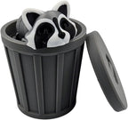 Articulating Animals Raccoon, Fox, Panda, Skunk, Possum with Containers - 3D Printed Articulated Joints ADHD, Autism, Relief Anxiety, Collectible Figurines (Raccoon Trash Can)