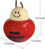 I'm Wooden Music Box Mechanism - Rock n Roll Dancing Bug on Flower Playing Minuet No.3 for Kids (Ladybug)
