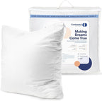 Continental Bedding | 50/50 Down and Feather Blend Throw Pillow Insert | 100% Cotton 250TC Shell | Medium Loft Decorative Cushion | 16x16 | 1 Pack