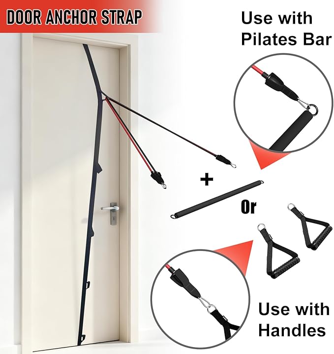 VEICK Resistance Bands, Exercise Bands, Workout Bands, Resistance Bands for Working Out with Handles for Men and Women, Exercising Bands for Fitness Weights Work Out at Home