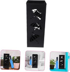 PRETYZOOM Hollow Bucket Umbrella Holder for Entryway Metal Umbrella Storage Stand Home Supplies