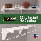 DIY Expandable Closet Shelf (NO Hanging Rod) Easy to Install to 2 Sidewalls