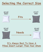 Pillowflex Premium Polyester Throw Pillow Insert - 18x18 - Ultra Soft Small Square Throw Pillow, Couch Sham, Lumbar, Back, Sofa - Machine Washable - Decorative Accent Form - 1 Soft Pillow