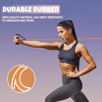 RitFit Single Resistance Exercise Band with Comfortable Handles - Ideal for Physical Therapy, Strength Training, Muscle Toning - Foam Padding Door Anchor and Starter Guide Included