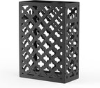 Mango Steam Trellis Umbrella Holder Stand for Home or Office Entryways (Black, Trellis)
