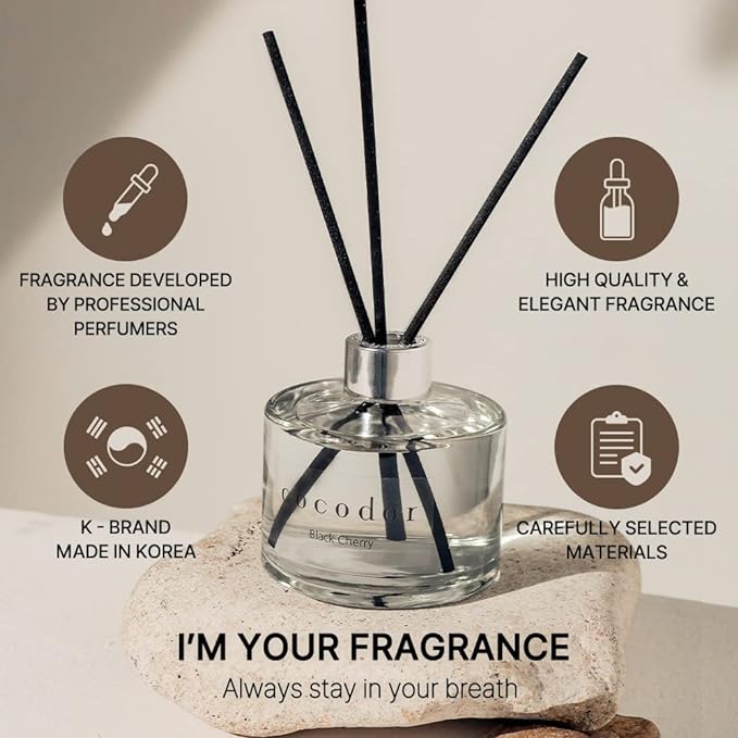 COCODOR Signature Reed Diffuser Set/La Tulip Garden / 6.7oz /1 Pack/Home Fragrance Diffuser, Oil Scent Diffuser for Bathroom Shelf Decor