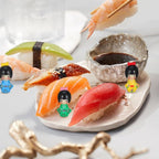 ABOOFAN 12pcs Japanese Kimono Dolls Traditional Kokeshi Dolls Ornaments Small Collectible Figurines for Office Bar Home Party Table Decoration