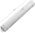 SUPER STAM MEZUZAH CASE Holder (shidell) בית מזוזה Plastic Semiround Silver shin Waterproof Rubber Cork lot of 5 (White, 15)