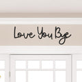 Dripykiaa Wall Decor 31.5" Love You Bye Sign Hanging Hallway Decoration Express Love and Warm for Your Family Lover Wife Husband Hallway Entryway Door Wall Art Boho Decor
