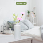 Brajttt Glass Bud Vase Set in Bulk, 9pcs Mini Vintage Flower Vases for Wedding,White Relief Vase for Centerpieces,Home Table Flower Decor, Party Decorations