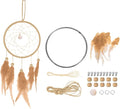 PATIKIL DIY Dream Catcher Kit, Beige, 120mm / 4.7 inches, Boho Style, Easy Assembly, Adults