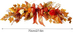 Artificial Fall Flower Swag Decor,27 Inch Autumn Decorative Floral Swag for Weeding,Artificial Silk Maple Leaf Flowers for Wall Home Front Door Decorations