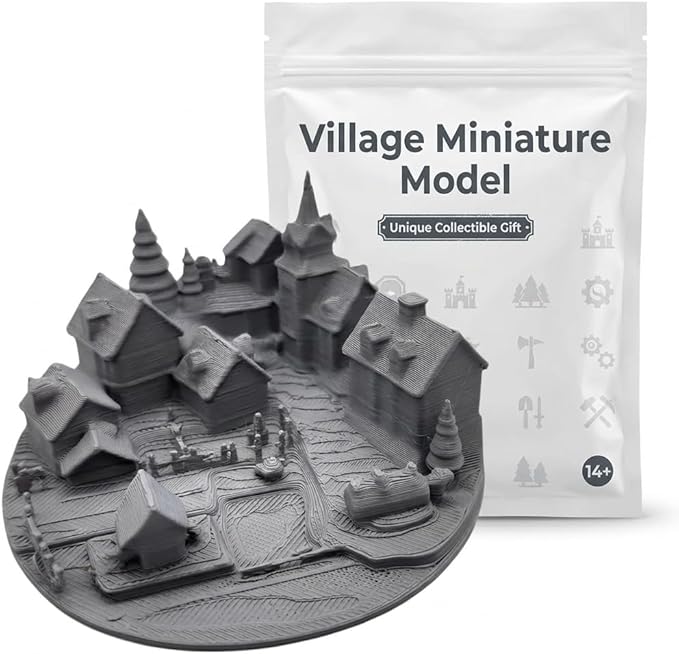 Medieval Village Collectible Figurine - 3D Printed in Canada