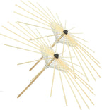 2pcs Parasol Poles Oiled Paper Umbrella Holder Yarn Ball Winder Photography Prop Paper Parasol Chinese Chic Paper Umbrella Stands Diy Crafts Switch Stage Umbrella