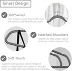 MIZGI Premium Velvet Hangers (30 Pack) Heavy Duty - Non Slip - Velvet Suit Hangers Gray - Copper/Rose Gold Hooks,Space Saving Clothes Hangers (Gray)