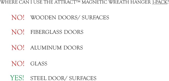 Haute Decor Attract Pinch-Free Magnetic Wreath Hanger (Oil-Rubbed Bronze) - 1 Pack - Strong Hook for Metal Doors and Surfaces