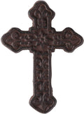 BRASSTAR Cast Iron Wall Cross Decoration Rustic Antique Metal Cross Farmhouse Home Wall Hanging Decorations TQZDPT21