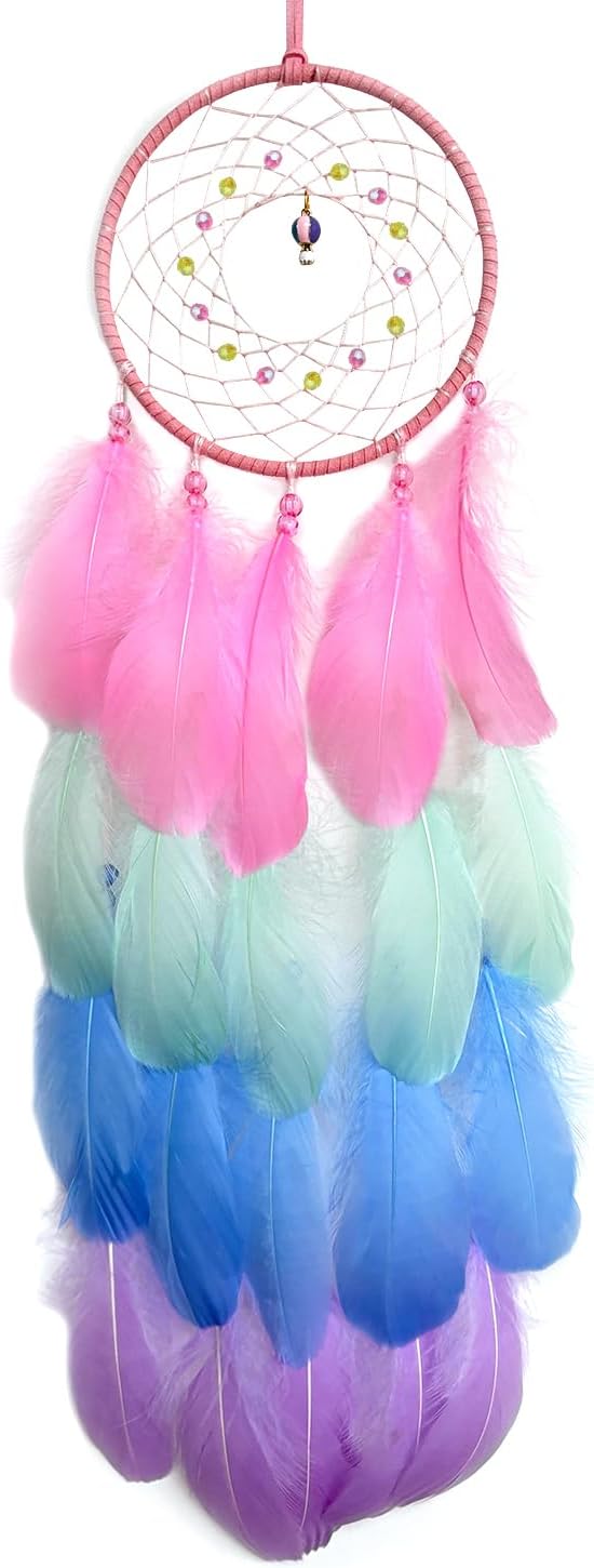 Colorful Dream Catcher Feather Handmade Dreamcathers Wall Hanging Decoration Home Decor Ornament Craft