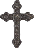 Retrome 8.5" H Cast Iron Wall Cross Home Decor, Green……