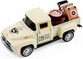 Cream Coffee Truck Decoration, Coffee Lover Truck Decor Themed Ornaments, Rustic Farmhouse Kitchen Tabletop CenterpieceTiered Tray Decor, Barista Gift
