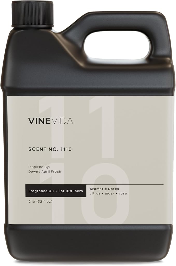 VINEVIDA [32 Fl Oz] Scent NO. 1110 Fragrance Oil for Cold Air Diffusers, Aromatic Notes of Citrus Musk Rose, Essential Oils for Diffuser Oil Refill & Air Freshener Room Spray