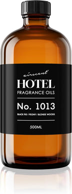 AirScent Hotel Diffuser Oil No. 1013 - Black Fig Peony Blonde Woods - Hotel Scent Dupe - Premium Fragrance Oil for Ultrasonic and Waterless Diffusers and Crafting - 500 mL, 16.9 fl oz Glass Bottle