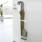 Zerone Magnetic Umbrella Stand Holder, No Punching Umbrella Stand Rack Height Adjusting Wall Mounted Storage Organizer for Home, Office, Hotel (Elegant White)