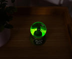 Rick and Morty Pickle Rick Multicolored Light-Up Mini Snow Globe with Glitter | 3 Inches Tall