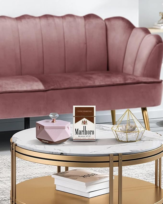 Pink Ash tray for Women, Unique Design Ashtray with Lid and Removable Liner, Easy to Clean, Perfect Cute Ash trays Indoor, Funny Ashtray Gift for Cigarette Smokers
