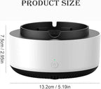 2 in 1 Air Purifier Ashtray Multifunctional Smokeless with Filter,Ashtrays for Cigarettes for Home Indoor Car Office(Green)