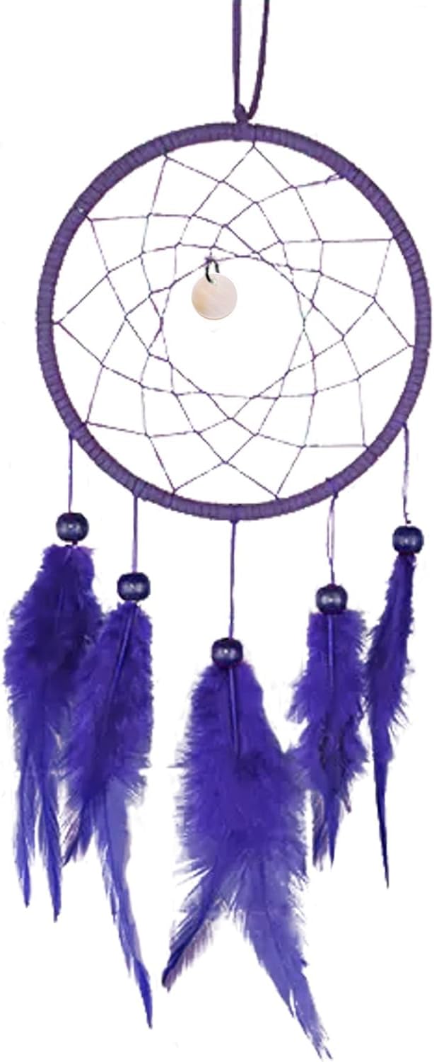 PATIKIL DIY Dream Catcher Kit, Making Dream Catcher Supplies Wall Hanging Handmade Dream Catcher Kits for Beginner Style 3, Purple