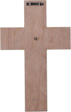 TRENDIN Rustic Cross Decor for Wall, Wooden Decorative Wall Cross with Metal Flowers, Bless Our Family Christian Home Decor, Farmhouse Hanging Art for Living Room, Entryway, Bedroom
