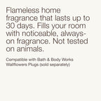 Bath & Body Works Wallflowers Refills, Mahogany Teakwood Scent, Plug-in Air Freshener Refills for Bedrooms, Bathrooms & Living Spaces, 4 Pack