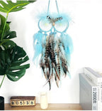 Owl Dream Catcher Wall Decor, DreamCatchers Wall Hanging Ornaments for Bedroom Home Decor Festival Gift