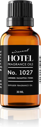 AirScent Hotel Diffuser Oil No. 1027 Inspired by The Zen Hotel Scent - Premium Fragrance Oil for Ultrasonic and Waterless Diffusers and Crafting - 30 mL, 1 fl oz Glass Bottle with Dropper