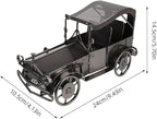 Metal Vintage Car Model Craft Decor - Antique Vehicle Collectible Collections - Desktop Art Car Ornaments Display for Bar Home Setting