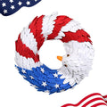 Patriotic Wreaths for Front Door, 250 Anniversary Wreath 4th of Red White and Blue Wreath, Memorial Day Flag Wreaths for Indoor Outdoor Porch Decory Holiday Decorative (#C)