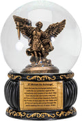 SUMMIT COLLECTION Saint Michael The Archangel Guardian Protector San Miguel Water Globe 100mm Christian Collectible