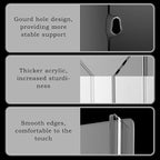 Acrylic Brochure Pamphlet Holder, 12 Pamphlet Holders, Clear Brochure Display Stand Wall Mount, Trifold Flyer Rack, Literature Storage Rack for Home, Offices, Waiting Room