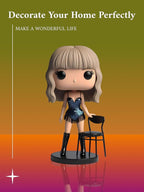 Cute Singer Star Doll Epoxy Resin Fashion Doll Singing Modeling, Charms Cartoon Style,The Best Gift for Music Fans and Friends (#1)