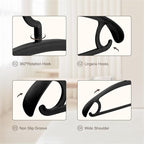 10 Pack Heavy Duty Coat Hangers 25lb Load Capacity Swivel Suit Clothes Hanger Wide Shoulder Jacket Hangers Thick Large Non Slip Oversize Hanger Black