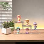 3 Tier Clear Acrylic Display Risers Stand Shelf, Acrylic Stands Display for Collectibles Pop Figure Models Perfumes Jewel,Action Figures Stand Organizer