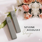 SURI Mezuzah and Printed Scroll Set – 5 Inch Light Gray Concrete Mezuzah Case, Self-Stick Adhesive, Fits a 4 Inch Mezuza Scroll, Gift Box Included