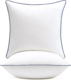 puredown® 16x16 Pillow Inserts Set of 2, Overfilled Down Alternative Decorative Pillows with 100% Cotton Cover, Plush Fluffy Throw Pillows for Couch, Sofa, Bed and Home Decor