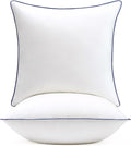 puredown® 22x22 Pillow Inserts Set of 2, Overfilled Down Alternative Decorative Pillows with 100% Cotton Cover, Plush Fluffy Throw Pillows for Couch, Sofa, Bed and Home Decor